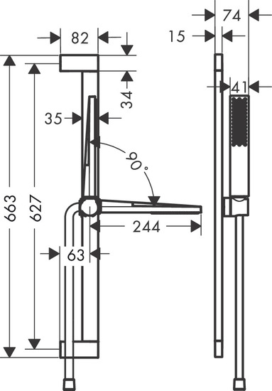 hansgrohe Suihkusetti hansgrohe 24371700 pulsify e100 1jet val