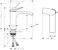 hansgrohe Pesuallashana hansgrohe 75024700 vivenis 110 cool valk