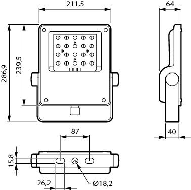 philips Strålkastare coreline tempo bvp111 led51-4s/740 ofa52