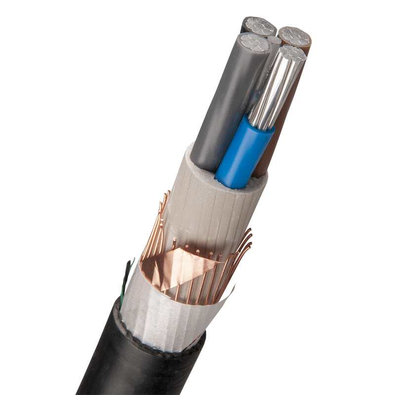 ALUMINIUMKRAFTKABEL-HF AMCMK HF 1 kV 4X35/16 Dca