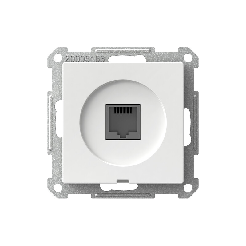 schneider electric Exxact telefonuttag telefonuttag 1xrj11 vit