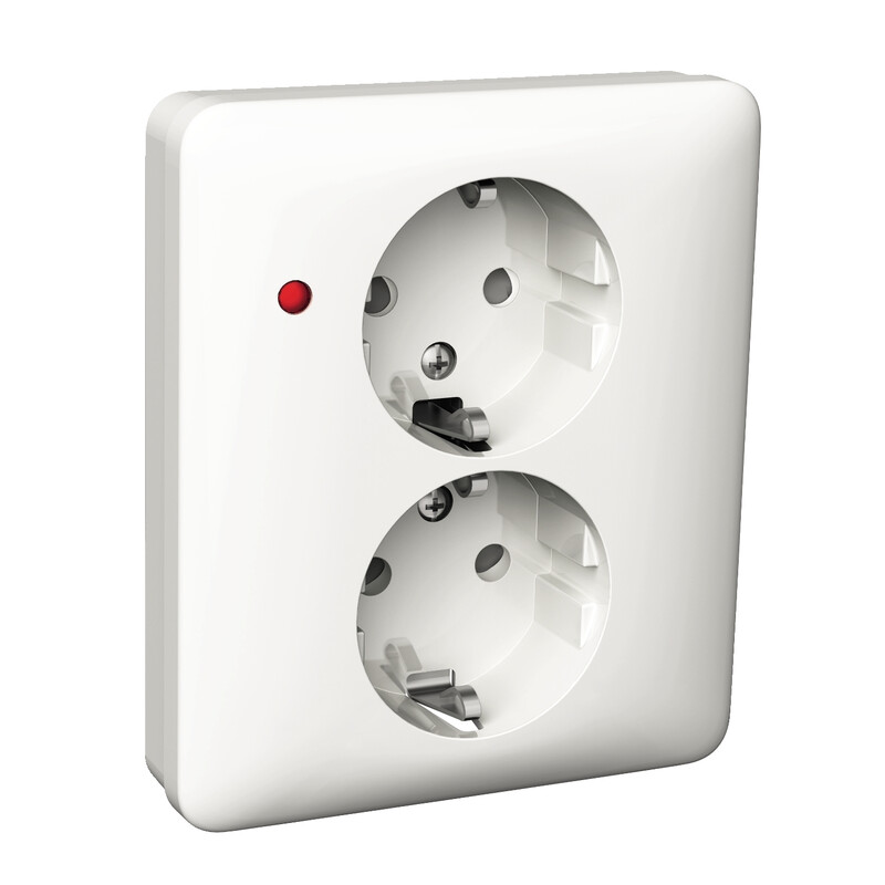 schneider electric Pistorasia exxact 2s/16a/ip21 2x upj led val