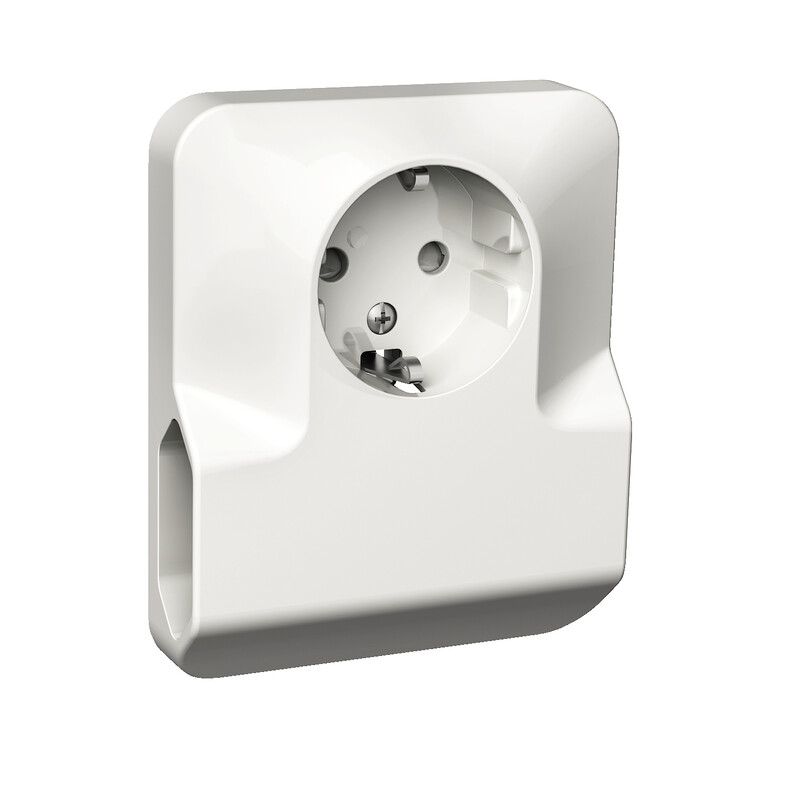schneider electric Exxact outlet 1s+2e/16a/ip20 q-conn white