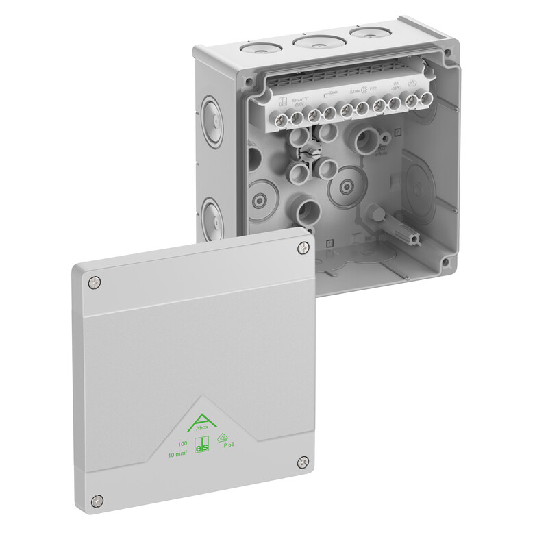 JUNCTION BOX SPELSBERG ABOX 100-10MM2 TERMINAL GREY