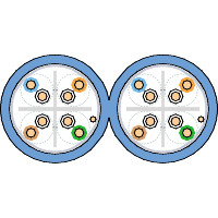 schneider electric Data cable-hf cat6a cat6a f/utp 2x4p dca 500m b
