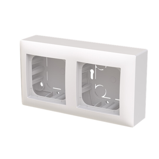 abb Surface mounted enclosure saga 1-gang, 54/80mm, white