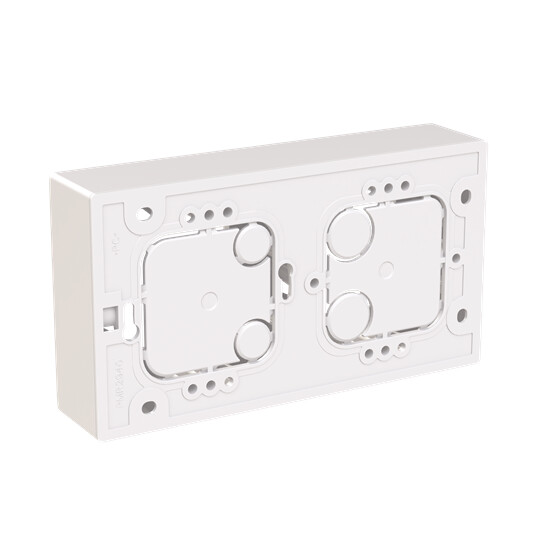abb Surface mounted enclosure saga 1-gang, 54/80mm, white