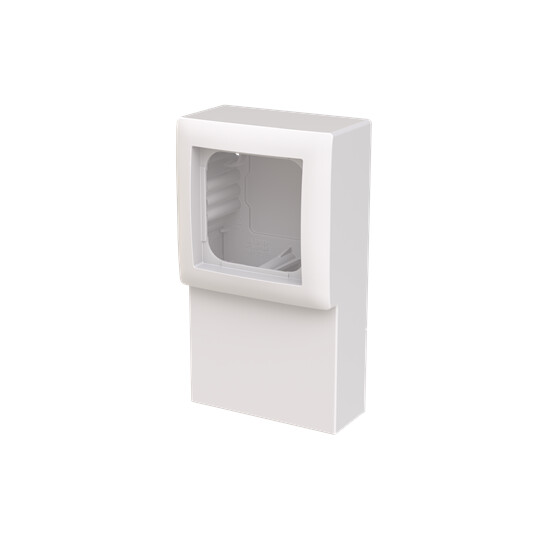 abb Surface mounted enclosure saga 1-gang, lath installation, whi