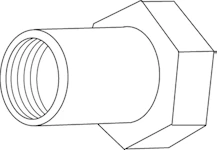 KOPPLING FÖR REGULATOR TA 3/4 IG MUTTER TA DA516