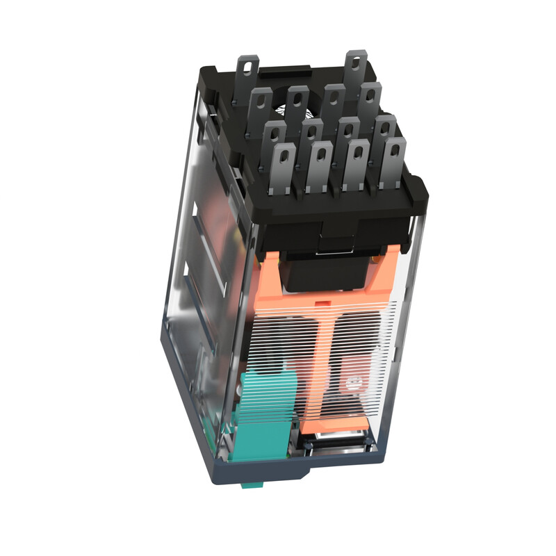 schneider electric Plug-in relay rxm 24vdc 4c/o 3a led