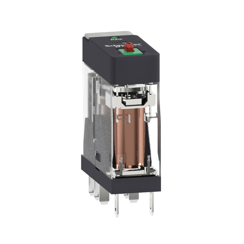 schneider electric Plug-in relay 220vac 2c/o 5a lockable led