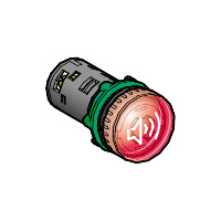 schneider electric Ljus-/ljudenhet röd 24vac/dc