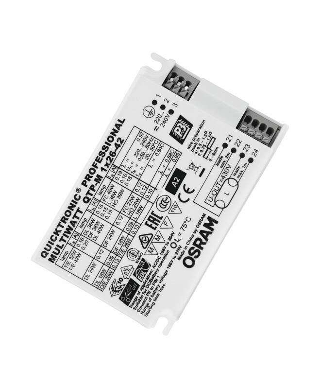 osram Electronic ballast qtp-m 1x26-42/220-240 s