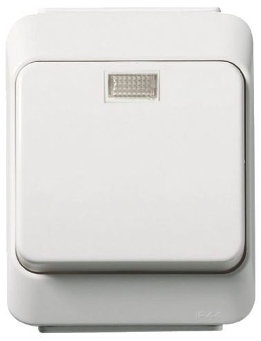 schneider electric Artic ip44 kapslat 6t-vipp-tryckknapp med glimlam
