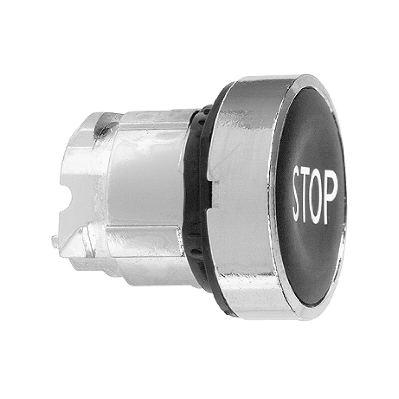 schneider electric Painike schneider zb4ba234 musta stop kromi