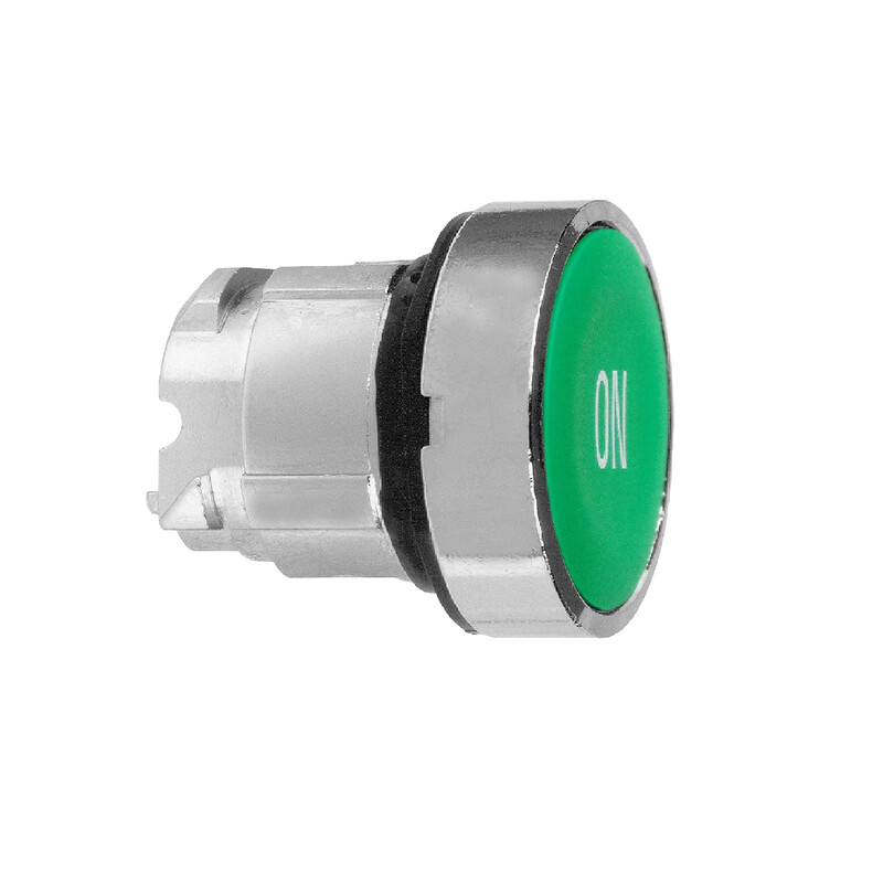 schneider electric Painike schneider zb4ba341 vihreä on kromi