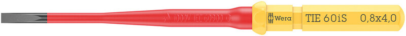wera Screw bit wera kk vde 60 is 0,8 x 4,0 mm tie