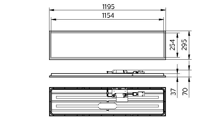 philips Modularmatur coreline panel 3600lm 840 26w wia 30x120 oc