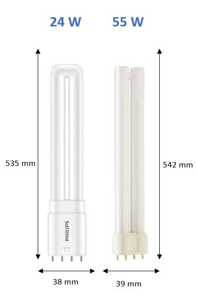 philips Led-pistokantalamppu corepro 2g11 830 55w=24w pll 4p hf