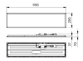 philips Moduulivalaisin coreline panel rc132v 36s/840 wia w30l120 oc