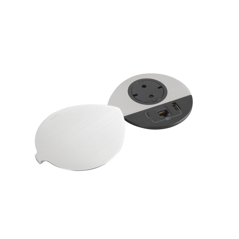 legrand Uttagspanel incara disq80 cov 1 skt usb a+c rj45