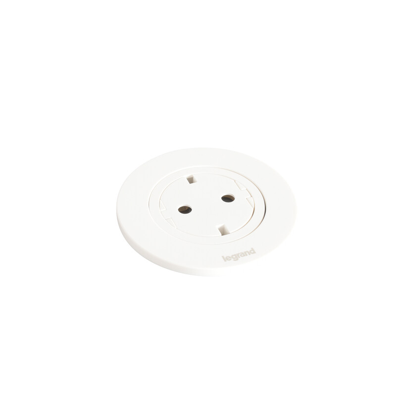 UTTAGSPANEL INCARA DISQ60 1 SOCKET SCH WHITE CORD