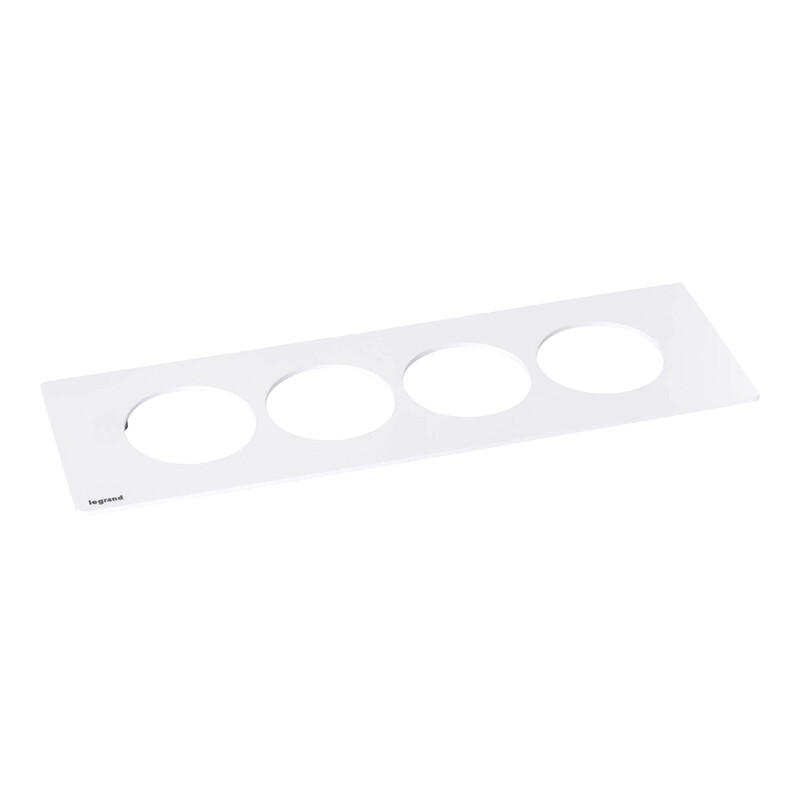 TÄCKBRICKA INCARA DISQ IN PLATE 4 GANGS WHITE