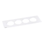 TÄCKBRICKA INCARA DISQ IN PLATE 4 GANGS WHITE