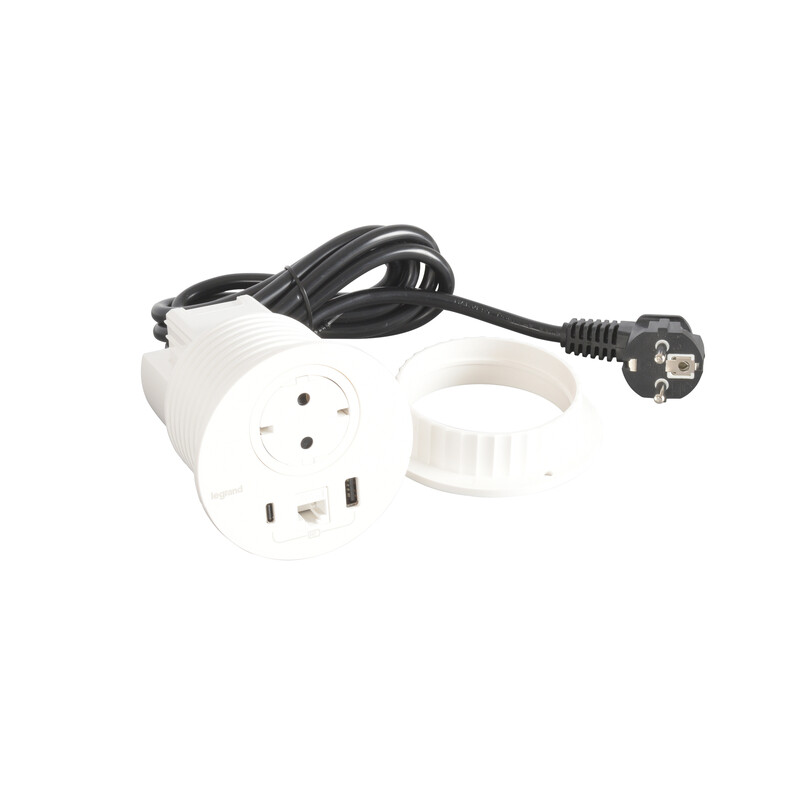 legrand Pistorasiapaneeli incara 1s usb a+c 15w rj45 val