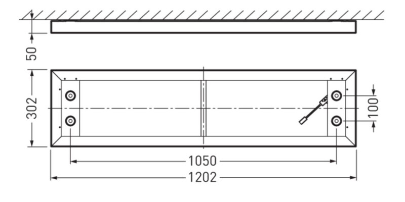 twenty3 Pinta-asennusvalaisin g4 1200 ip20 4000lm 3/4k mp