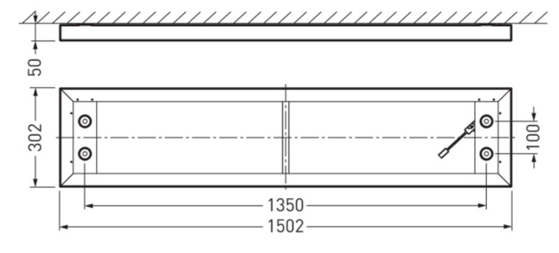 twenty3 Surface mounting luminaire g4 1500 ip20 6000lm 3/4k mp
