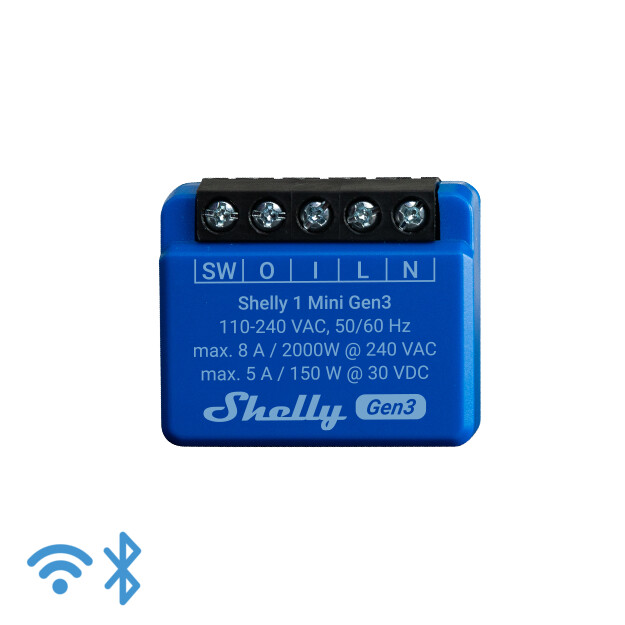 shelly Programmerbart relä shelly 1 mini gen3