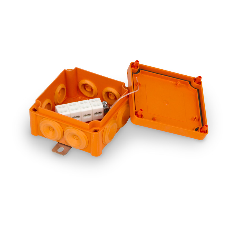 JUNCTION BOX 100X100MM PP 4X1,5-6 MM2 E90