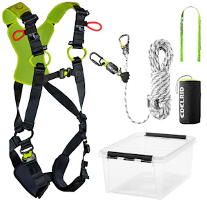 edelrid Fallskyddspaket edelrid tak flexlite 140 20m s/m