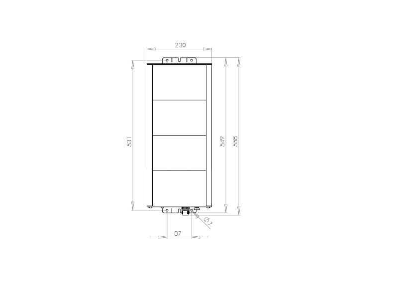 easy led Sealed industrial luminaire pro 500 88-460ma 120w dali