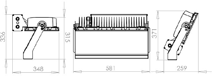 easy led Strålkastare bubo bubo2b1g 120-1200 sp-u 740heit