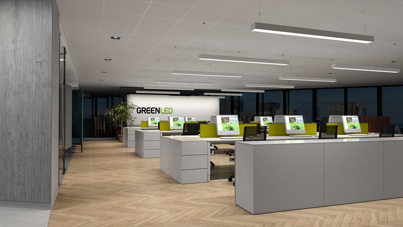 greenled Surf mnt/sus lumin phi vis ip20 22w 1160 840 on/off wh