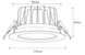 arten Downlight nova deep ip44 1100lm 10w 4k da ugr19 bl