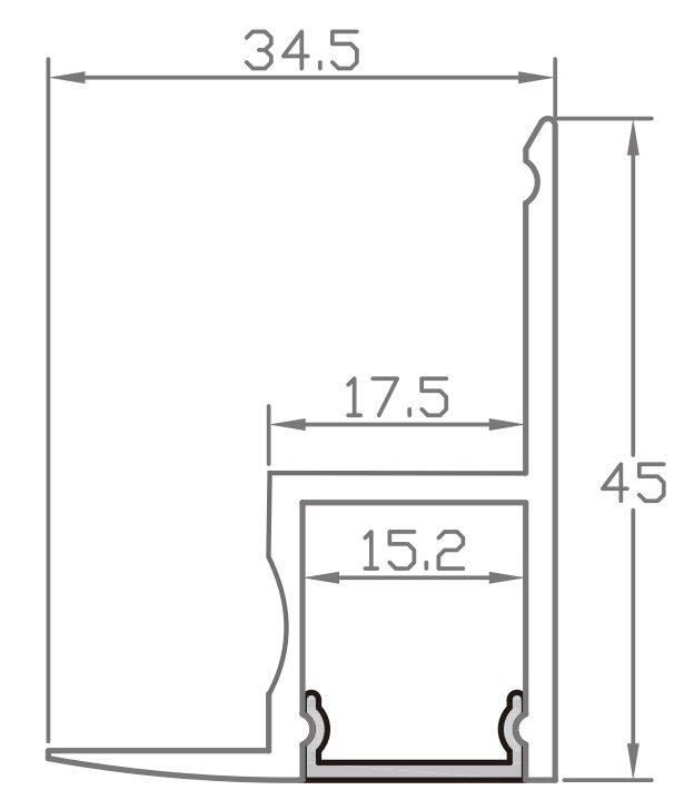 arten Valoprofiili/-nauha side 2m profiili