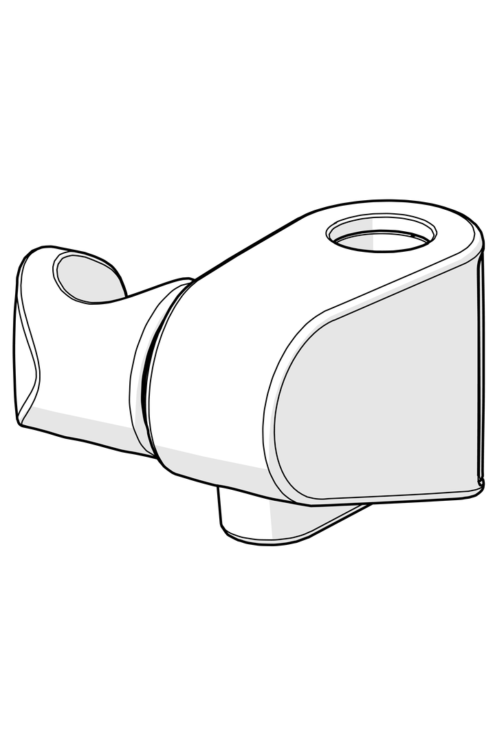 oras Slide for shower rail oras 1002442v-33 musta