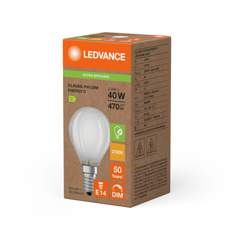 ledvance Mini. b. lampa super-efficient clp 3w/827 470 e14 dim fr elc