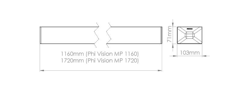 greenled Pinta-/ripustvalai phi vision ip20 44w 1160 diri 840 dali wh