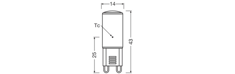 ledvance Pie. lamp. performance special pin 1,9w/827 180lm g9 cl