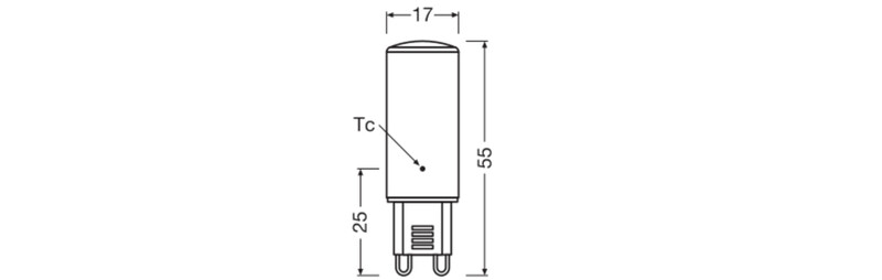 ledvance Led-lamp parathom special pin 4,5w/840 600lm g9 cl