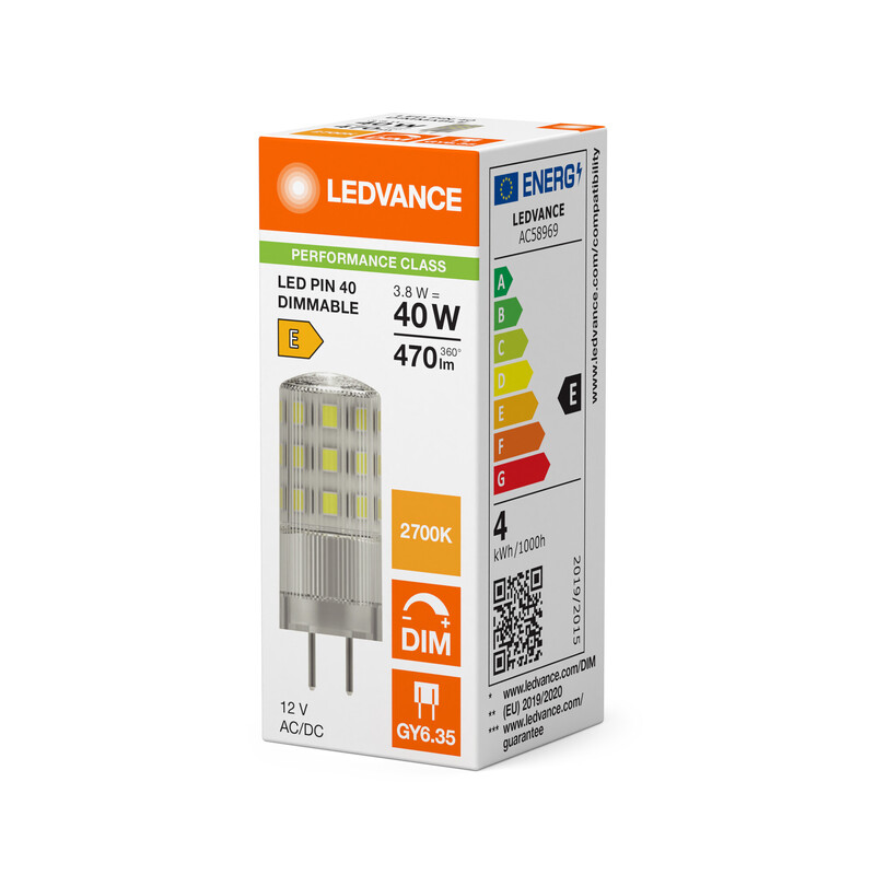 ledvance Pie. lamp. performance special pin 4w/827 470lm gy6.35 dim cl