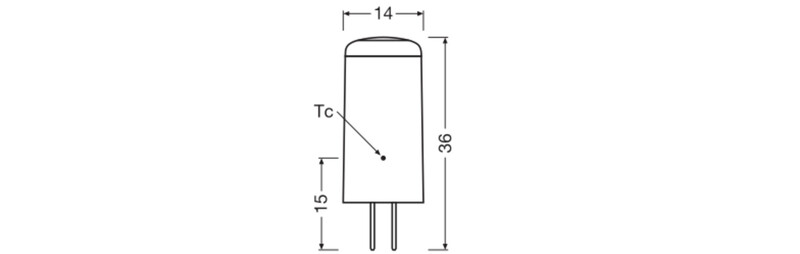 ledvance Pie. lamp. performance special pin 2,2w/827 300lm gy6.35 cl