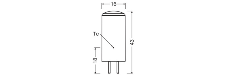 ledvance Pie. lamp. performance special pin 3,3w/827 470lm gy6.35 cl