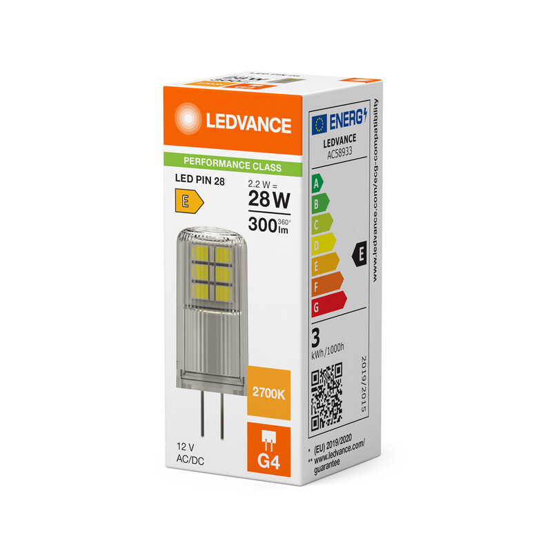 ledvance Pie. lamp. performance special pin 2,2w/827 300lm g4 cl