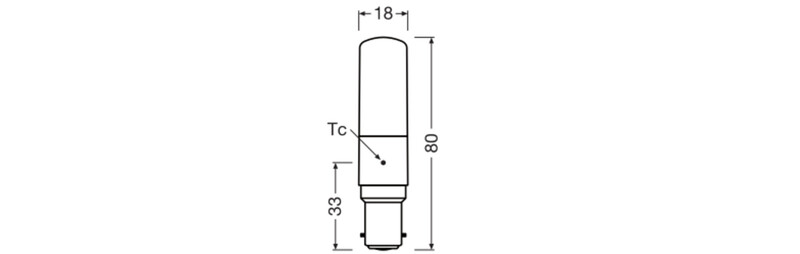 ledvance Vakiolamp. performance special t slim 6,5w/827 806lm b15d cl