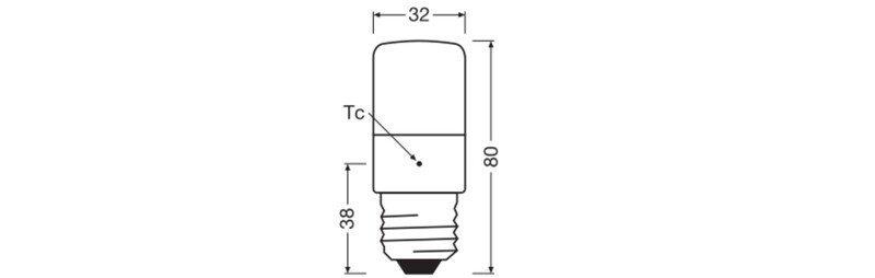 ledvance Led-lamp parathom special t slim 7w/827 806lm e27 dim cl